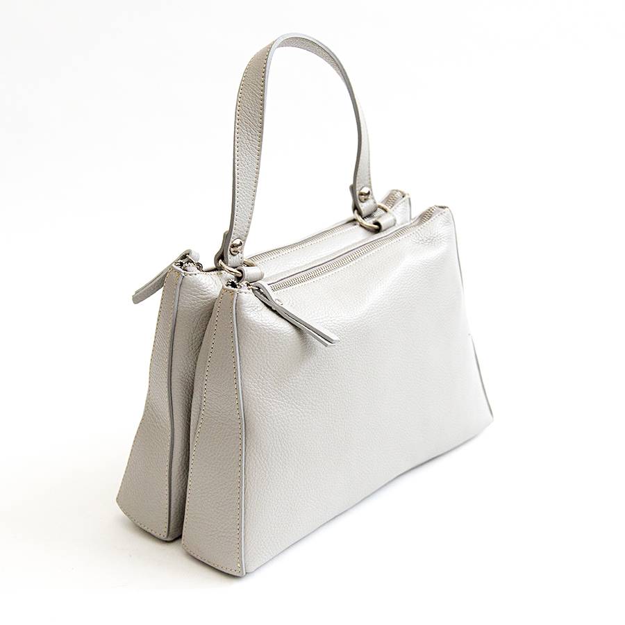 Laura Di Maggio SABRY – Borsa in pelle a due scomparti ghiaccio Promozione
