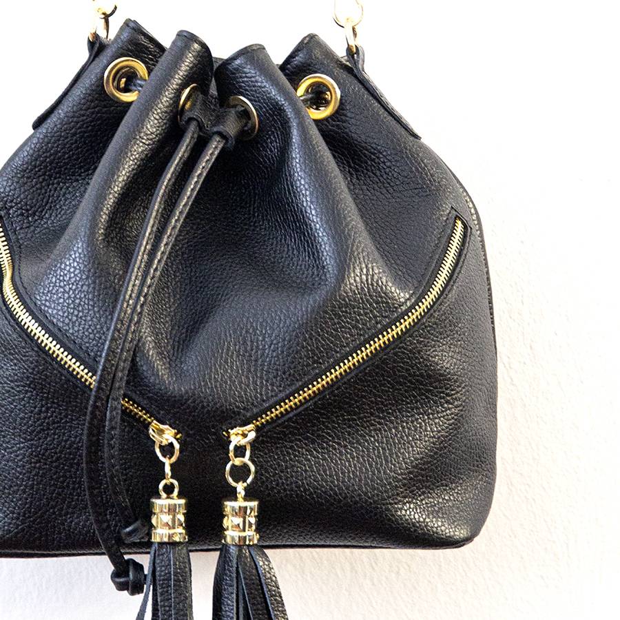 Laura Di Maggio BUCKET – secchiello in pelle nero Italia