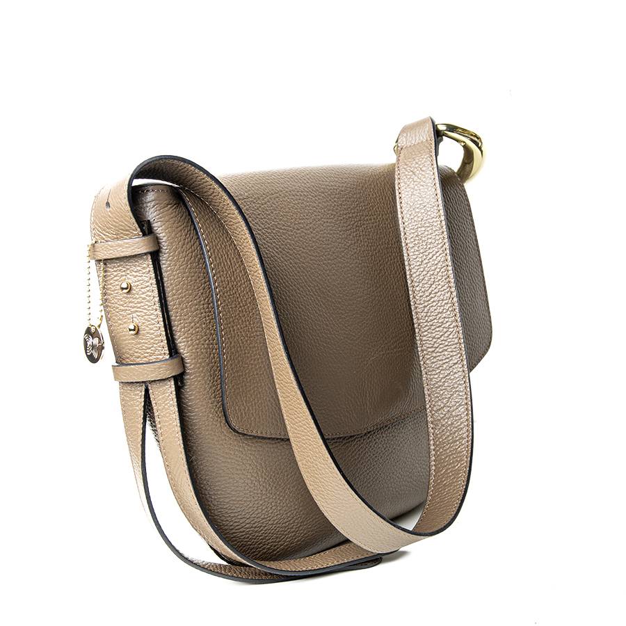 Laura Di Maggio ZELDA – borsa a spalla in pelle taupe 2025