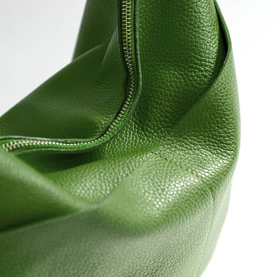 Laura Di Maggio LOREN – Sacca con tasche in pelle verde aloe Prezzo Ridotto