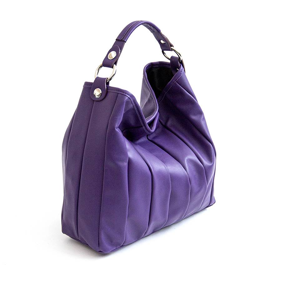 Laura Di Maggio TESSA SMALL – Sacca in pelle nappa trapuntata viola Offerte