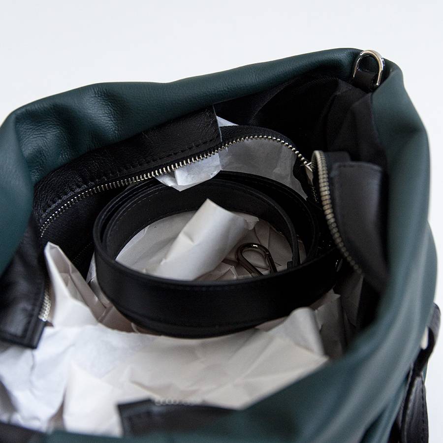 Laura Di Maggio TESSA TOTE – borsa in pelle nappa trapuntata petrolio I Più Venduti