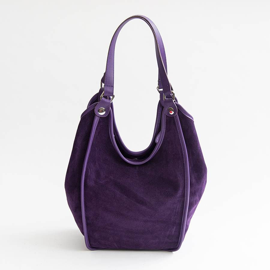 Laura Di Maggio CLEA – Sacca in camoscio e pelle viola Outlet