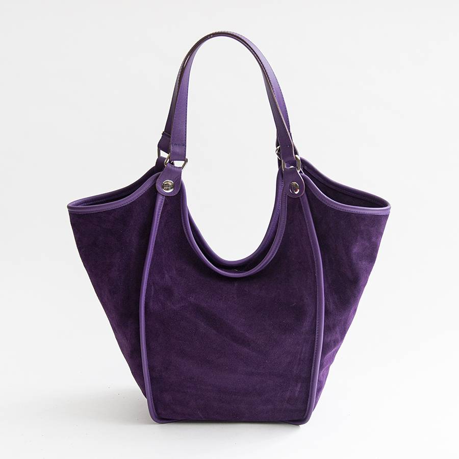 Laura Di Maggio CLEA – Sacca in camoscio e pelle viola Outlet