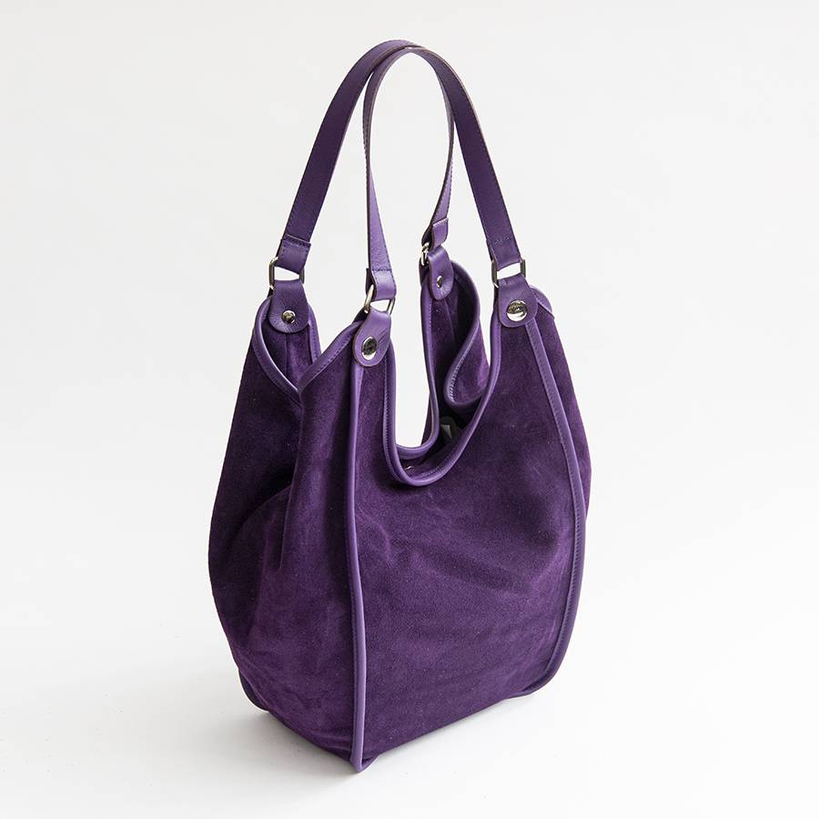 Laura Di Maggio CLEA – Sacca in camoscio e pelle viola Outlet
