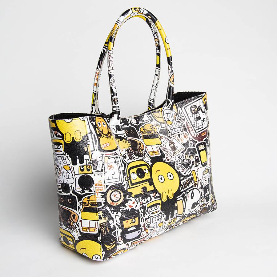 Laura Di Maggio DOODLE MAXI – Shopping in pelle serigrafata Shopping online