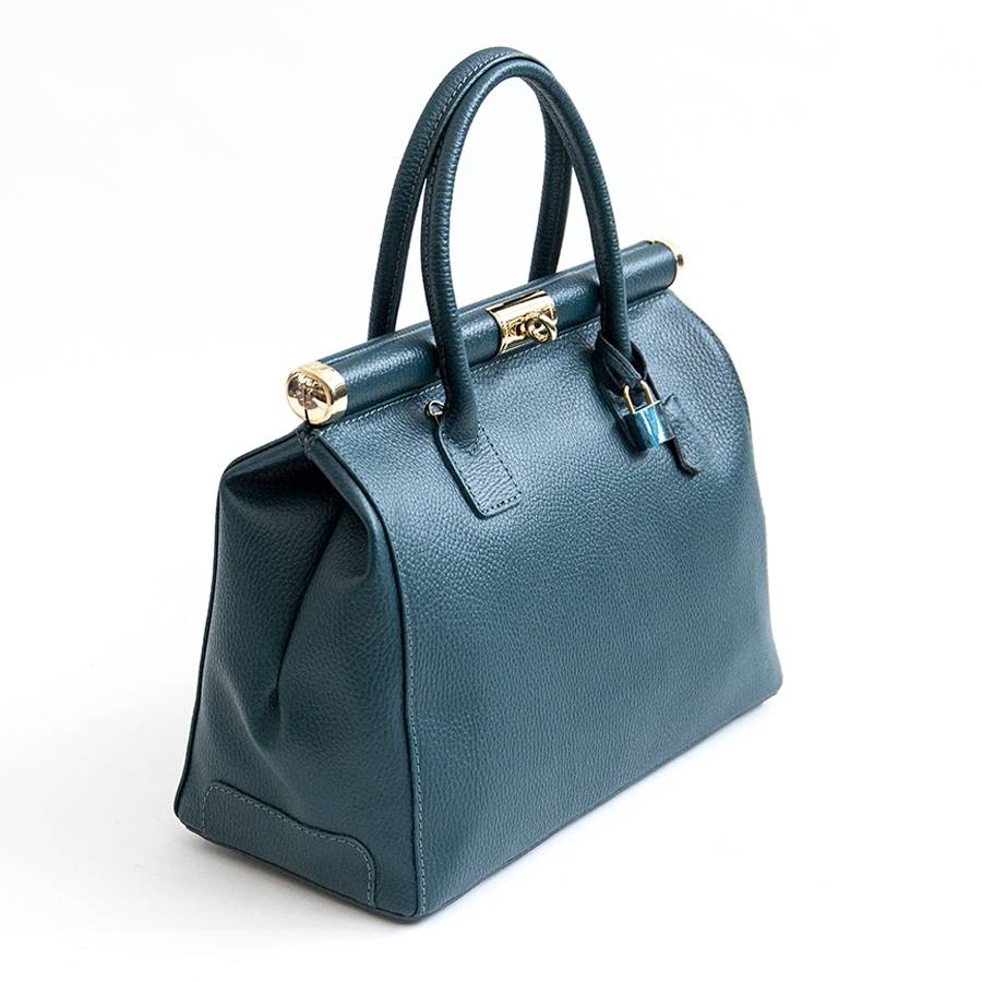 Laura Di Maggio DOCTOR – bauletto in pelle dollaro ottanio Offerta natalizia
