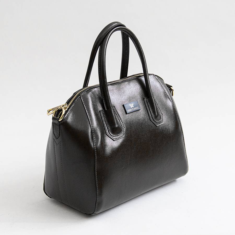Laura Di Maggio ZAIRA – bauletto in palmellato nero Offerta per la Festa della Mamma