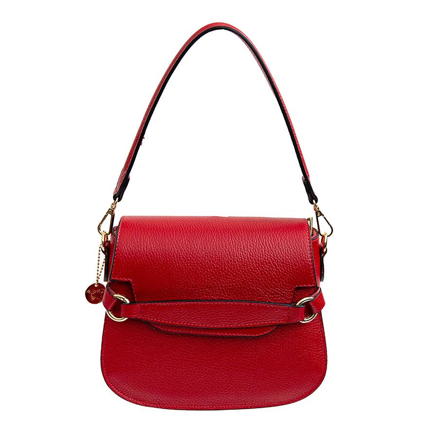 Laura Di Maggio SALLY – Postina con patta in pelle rossa Online Outlet