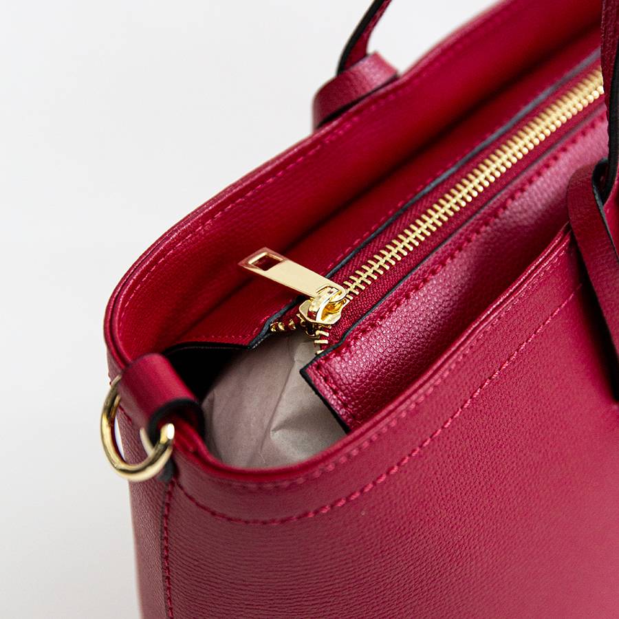 Laura Di Maggio NIKITA – Shopping in pelle saffiano rubino Lightning offer