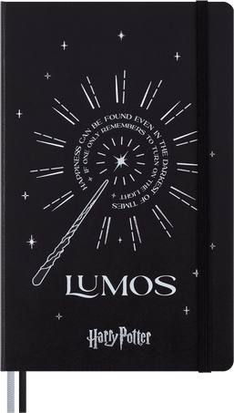 Moleskine Taccuino in edizione limitata Wizarding World di Harry PotterLarge, a righe, Lumos