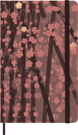 Moleskine Taccuino Sakura by Kosuke TsumuraLarge, copertina rigida in tessuto, a pagine bianche, Multicolore