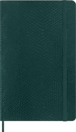 Moleskine Taccuino Precious & EthicalCopertina morbida vegana, effetto pitone, a righe, Verde Shopping Online
