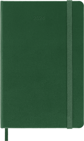 Moleskine Agenda Classic 2024 PocketSettimanale, copertina rigida, 12 mesi, Verde Mirto Vendita Economica