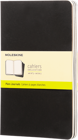 Moleskine Quaderni CahierSet da 3 quaderni, Nero Saldi Di Fabbrica