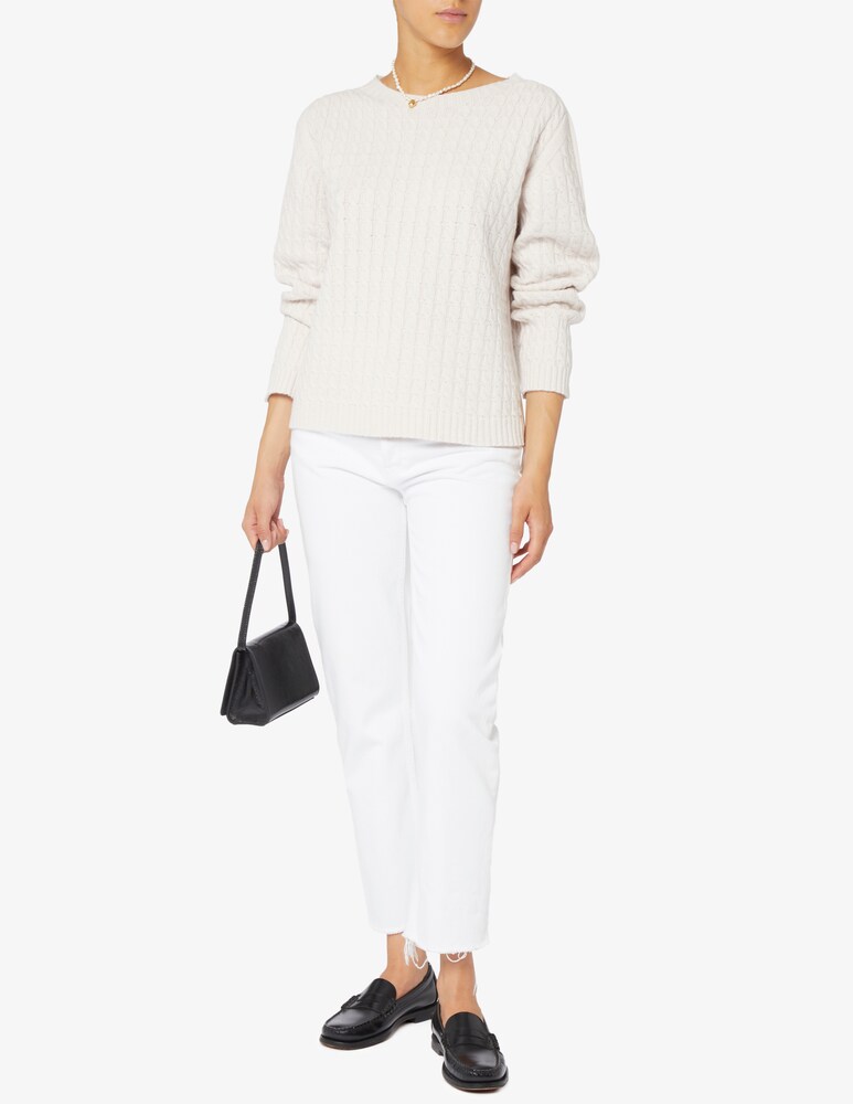 Elizabeth Ascot Maglione scollo a barca con treccia Italia