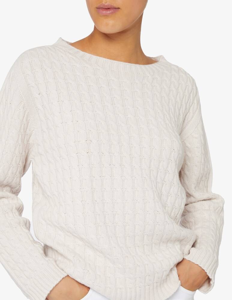Elizabeth Ascot Maglione scollo a barca con treccia Italia