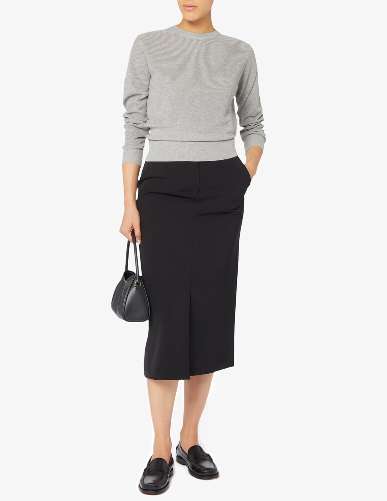 EMME Marella Kiku manica lunga fitted lurex Vendite Flash