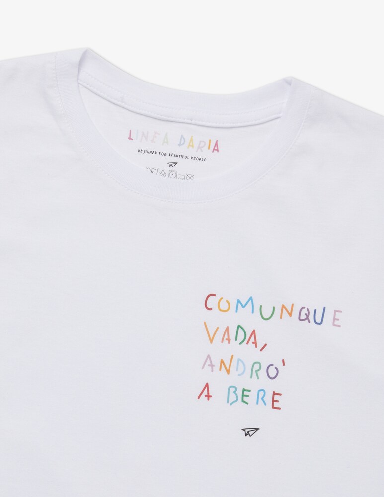 Linea Daria T-shirt Comunque vada, andrò a bere Qualità