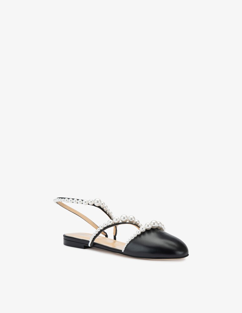 Mach & Mach Ballerine con perle a punta chiusa Sirene Sottocosto