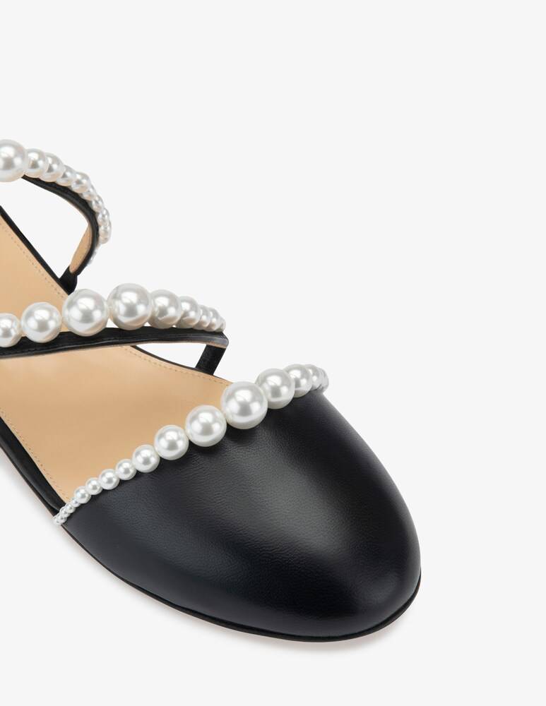 Mach & Mach Ballerine con perle a punta chiusa Sirene Sottocosto