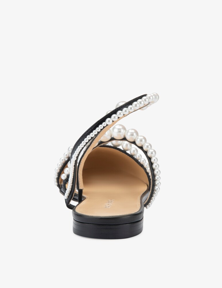 Mach & Mach Ballerine con perle a punta chiusa Sirene Sottocosto