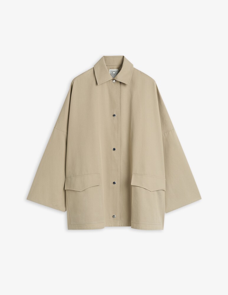TOTEME Giacca overshirt in twill di cotone In Saldo