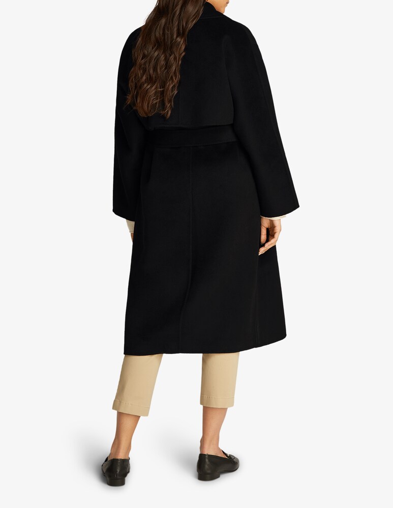 Calvin Klein Cappotto vestaglia lungo con cintura in lana Negozi Online