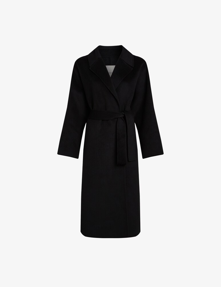Calvin Klein Cappotto vestaglia lungo con cintura in lana Negozi Online
