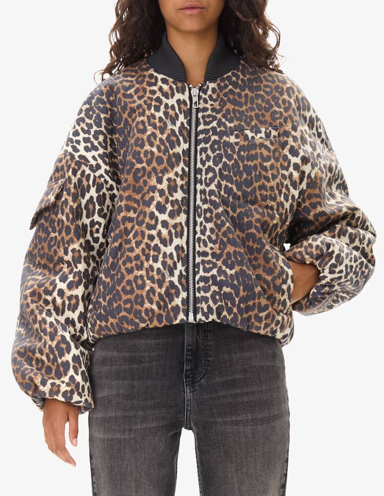 Ganni Giacca bomber leopardata Affare Del Giorno
