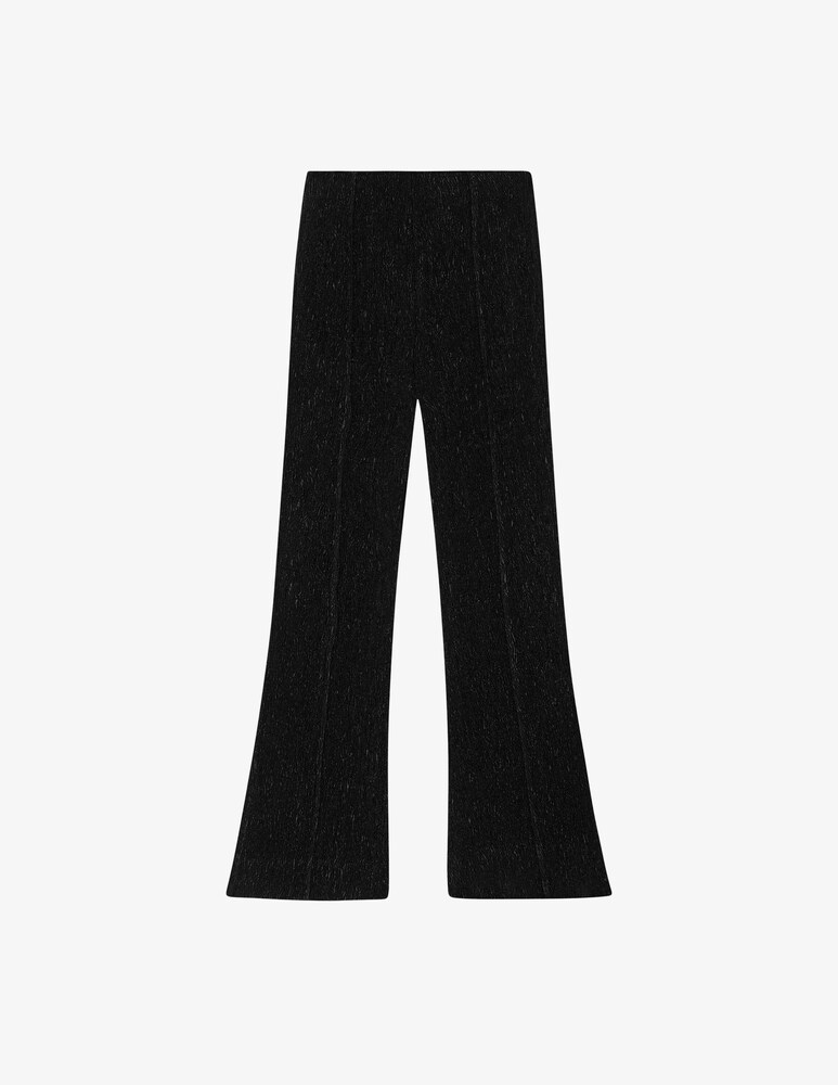 Ganni Pantaloni svasati in crêpe di viscosa stretch In Linea