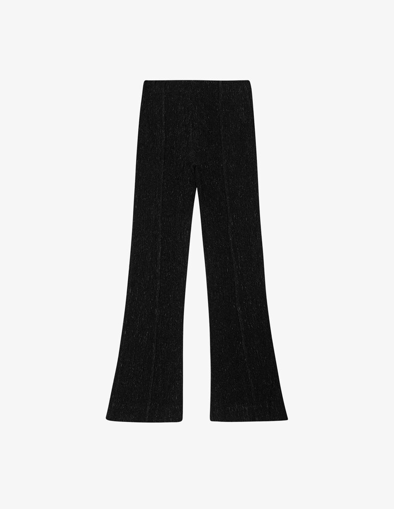 Ganni Pantaloni svasati in crêpe di viscosa stretch In Linea
