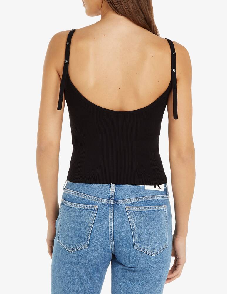 Calvin Klein Jeans Top in misto cotone Vendita