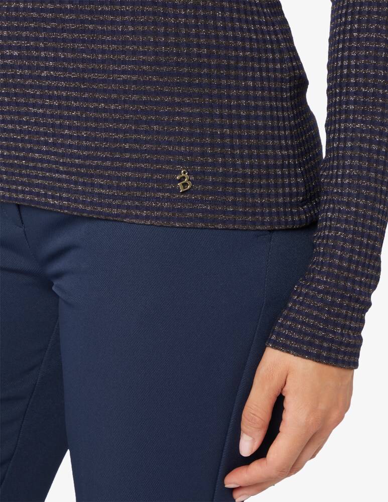 iBlues Piovra maglietta in lurex rigata Pezzi Unici