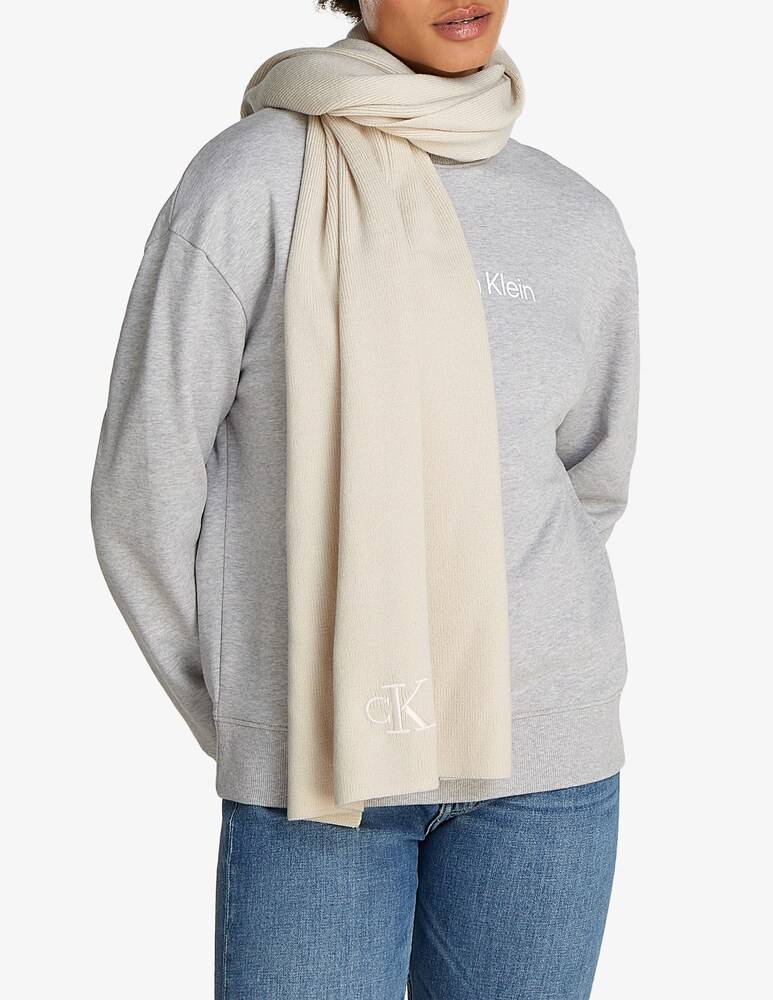 Calvin Klein Jeans Sciarpa monogram ricamata Presa