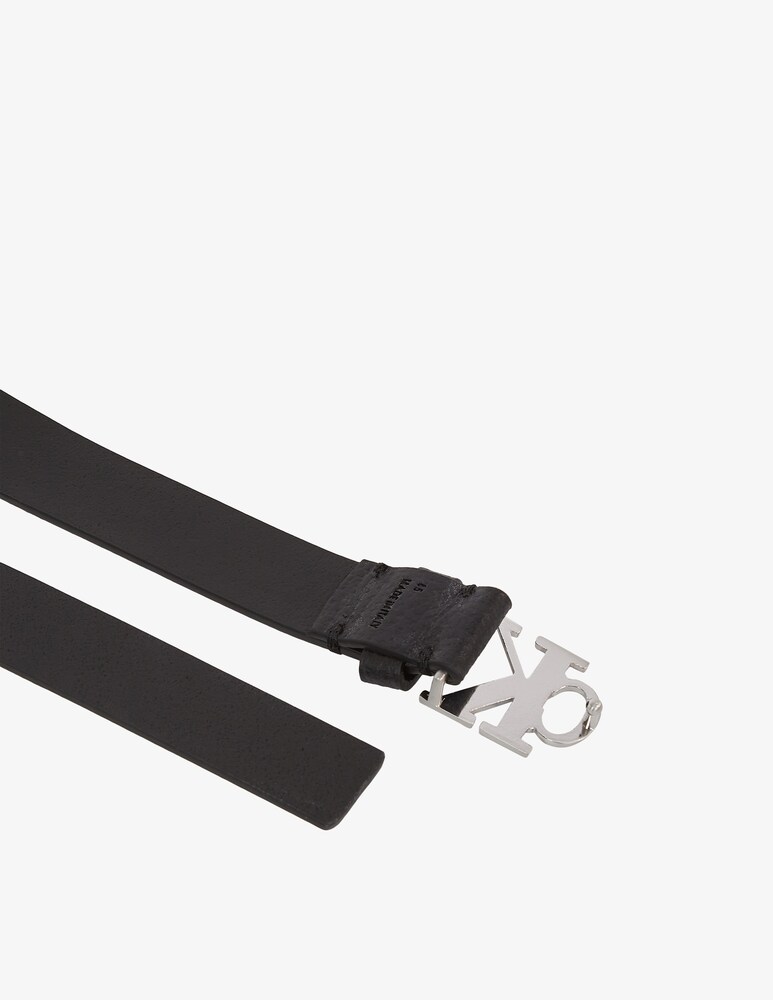 Calvin Klein Jeans Cintura mono plaque in pelle 25mm 2025