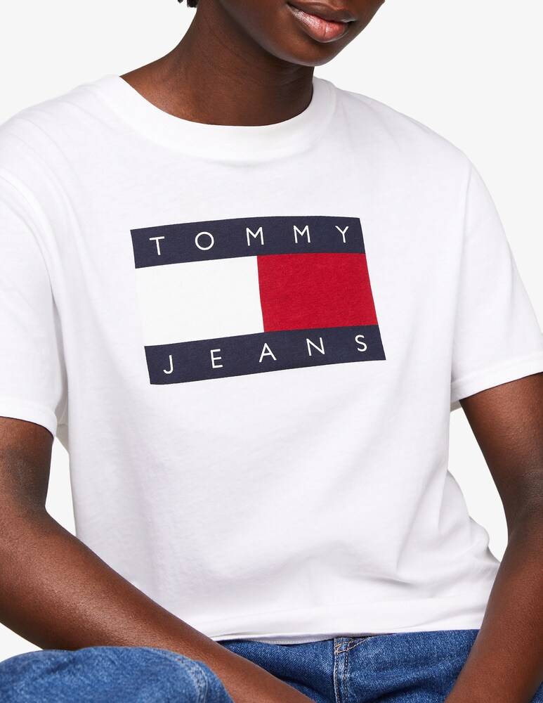 Tommy Jeans T-shirt in cotone Promozione