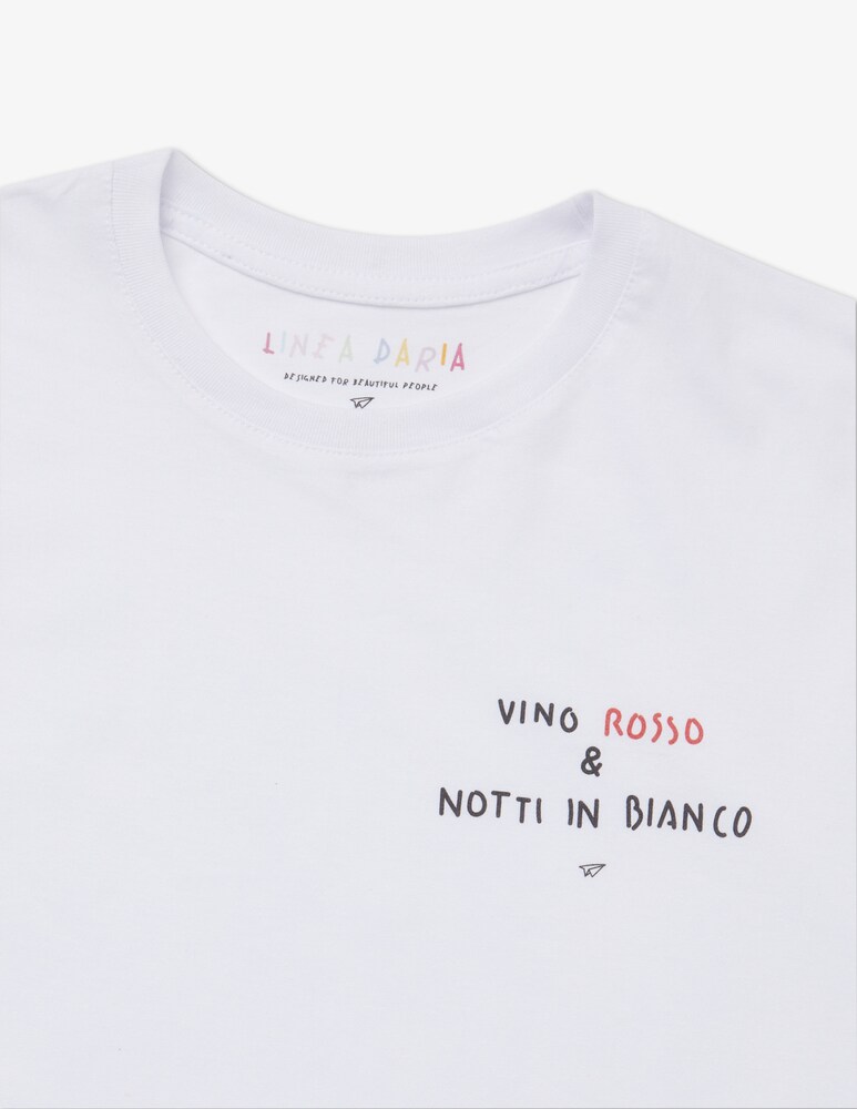 Linea Daria T-shirt Vino Rosso & Notti in bianco Acquista Ora