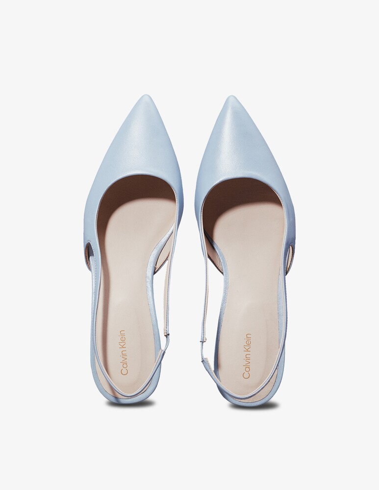 Calvin Klein Slingback in pelle In Vendita