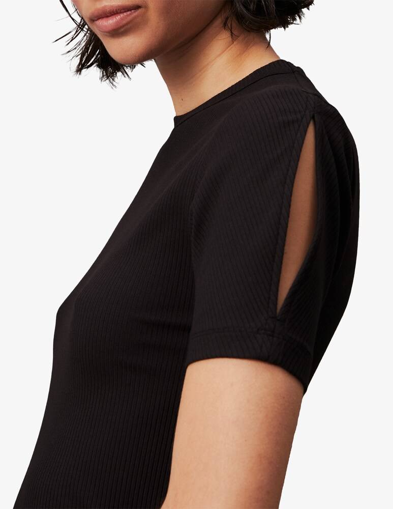 Calvin Klein Vestito midi tubino a costine Shopping Online