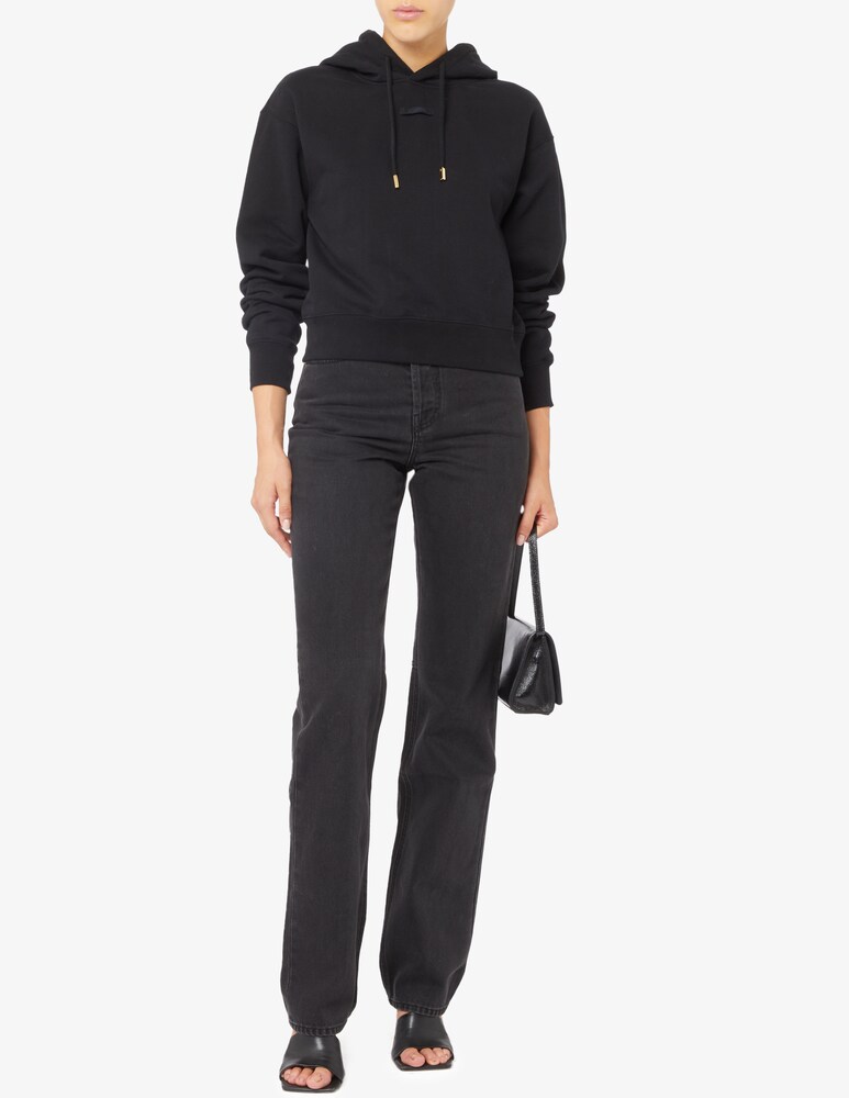 Jacquemus Felpa con cappuccio in cotone In Saldo