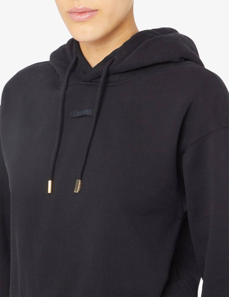 Jacquemus Felpa con cappuccio in cotone In Saldo