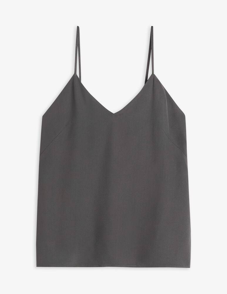 TOTEME Top Cami in raso con retro in crêpe Negozio online di fabbrica