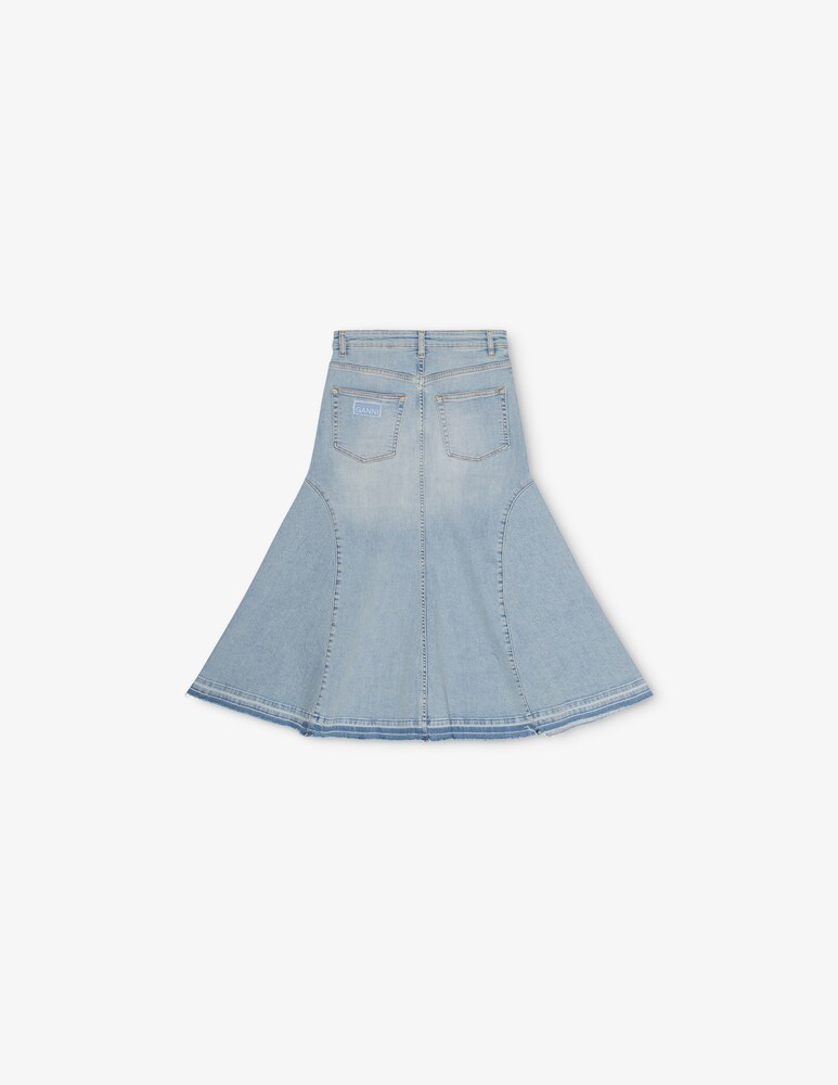 Ganni Gonna midi in denim tinta Black Friday