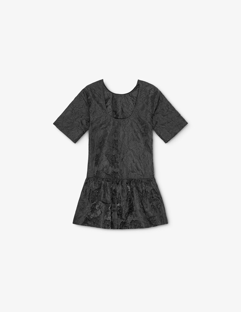 Ganni Miniabito con schiena scoperta in jacquard botanico Cyber Monday