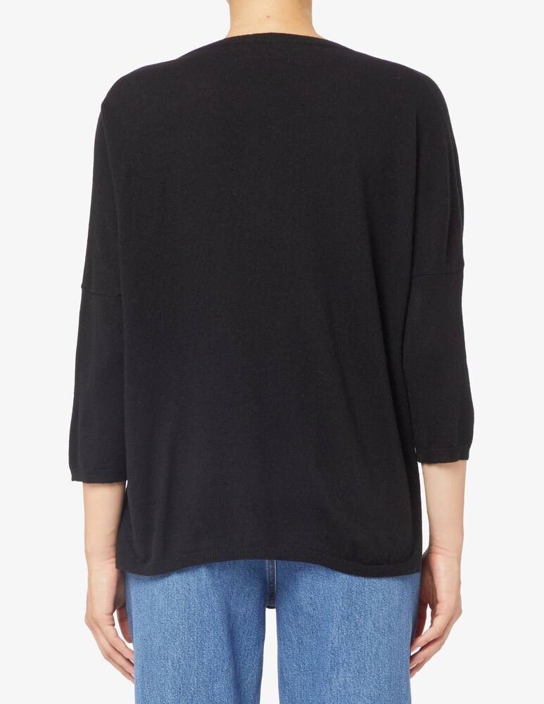 Rosso35 Maglione con gioilello in misto cachemire Offerta natalizia