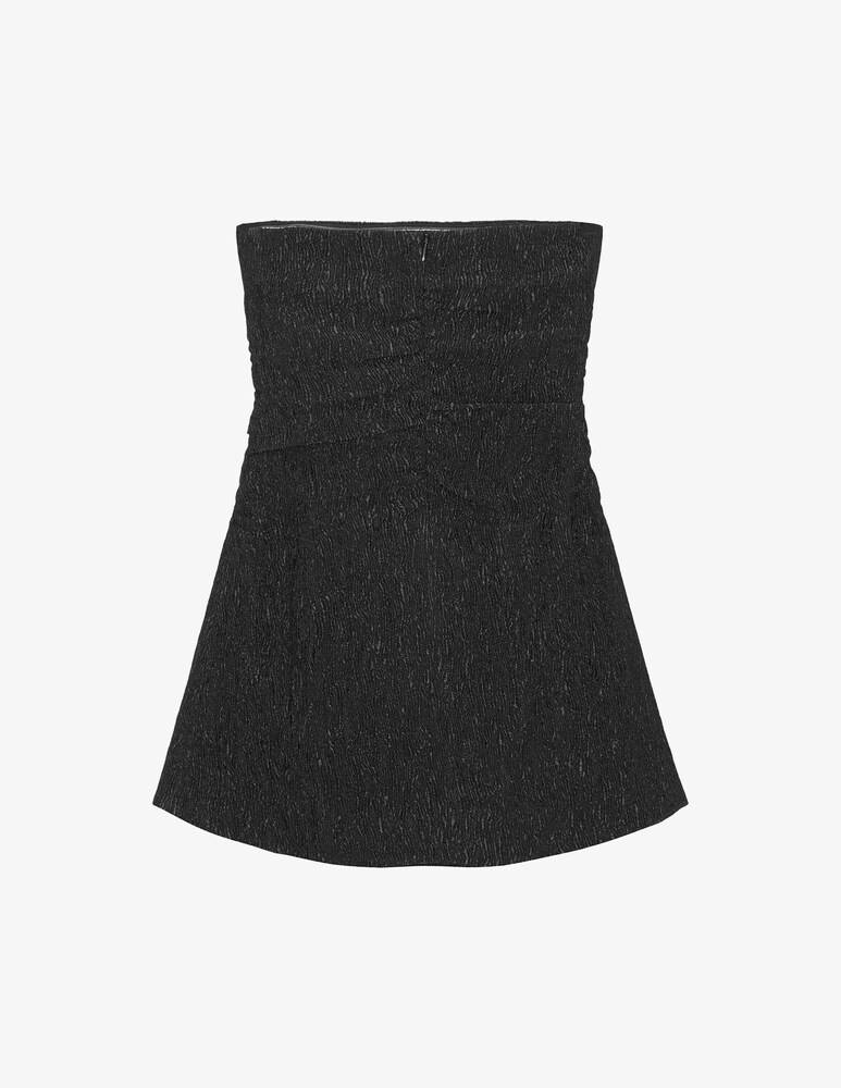 Ganni Top senza spalline in crêpe di viscosa stretch Super sconto