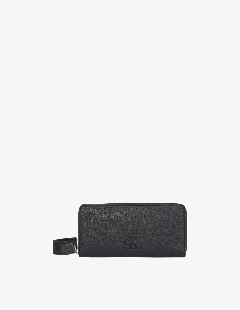 Calvin Klein Jeans Portafoglio over webbing zip around Online Outlet