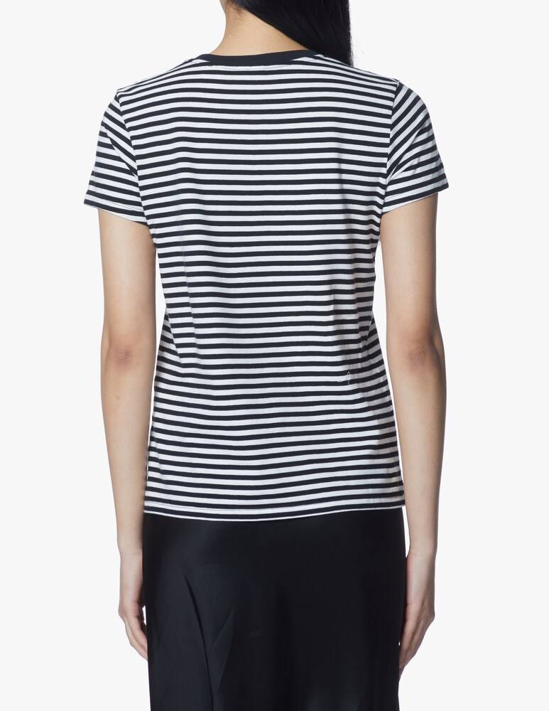 Levi's T-shirt a manica corta con righe Chest It - nero Vendite stagionali
