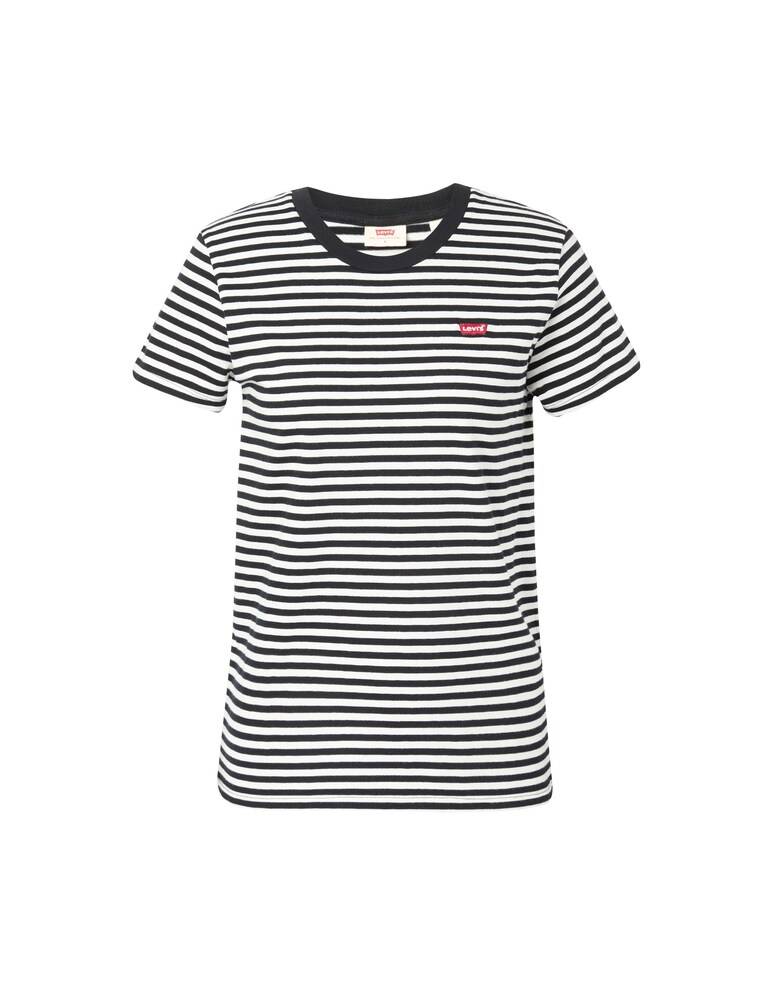 Levi's T-shirt a manica corta con righe Chest It - nero Vendite stagionali